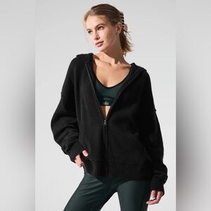 NEW! ALO Wool Cashmere New Class Full Zip Hoodie - Size Large NWT